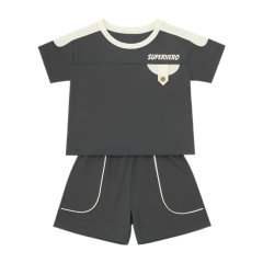 Bộ thun RT phối thêu màu xám size 8 chính hãng
