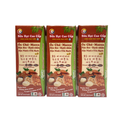 Lô 3 Sữa óc chó macca hạnh nhân đậu đen VJK không đường 190ml chính hãng | Siêu Thị GO!– Thực phẩm giá tốt