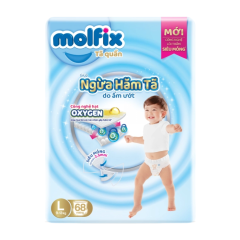 Tã quần Molfix Oxy L68 chính hãng