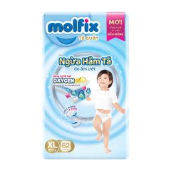 Tã quần Molfix Oxy XL62 chính hãng