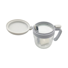 Hủ thủy tinh đựng gia vị ngăn muỗng riêng Spriing 500ml chính hãng