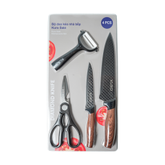 Bộ dao kéo nhà bếp Kuro Sabi 4 món chính hãng