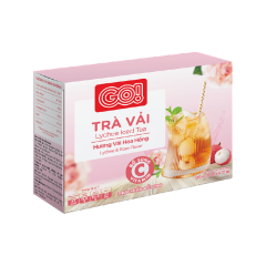 Trà vải hương hoa hồng GO! 10 gói x 12g chính hãng