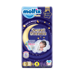 Tã quần Molfix Sweet Dreams size L 40 miếng chính hãng
