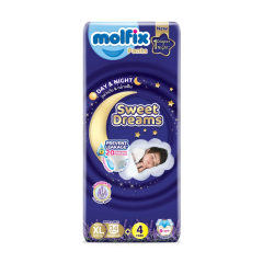 Tã quần Molfix Sweet Dreams size XL 34 miếng chính hãng