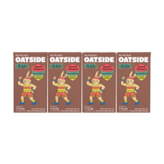 Lô 4 sữa yến mạch Oatside socola lúa mạch hộp 115ml chính hãng | Siêu Thị GO!– Thực phẩm giá tốt