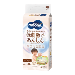 Tã quần Moony Natural L36 chính hãng | Siêu Thị GO!– Thực phẩm giá tốt