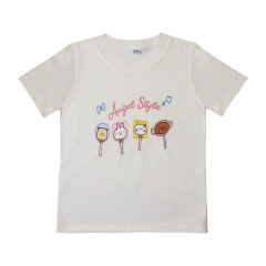 Áo thun cotton bé gái 251201 màu trắng size 4 chính hãng
