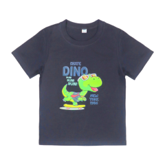 Áo thun cotton bé trai 251203 màu đen size 4 chính hãng