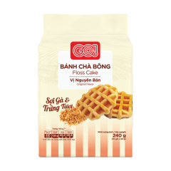 Bánh bông lan GO! sợi gà 10 gói x 24g chính hãng