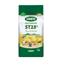 Gạo thơm dẻo ST25+ Garoma túi 8kg chính hãng | Siêu Thị GO!– Thực phẩm giá tốt