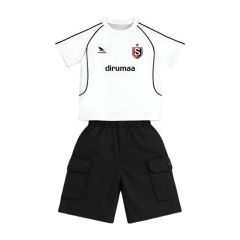 Bộ thun Raglan bé trai RT màu trắng size 6 chính hãng