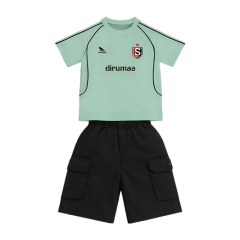 Bộ thun Raglan bé trai RT màu xanh size 10 chính hãng