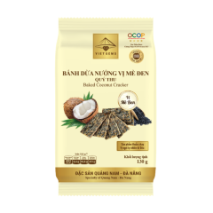 Bánh dừa nướng Viet Gems mè đen 130g chính hãng