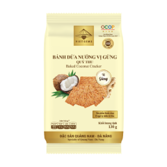 Bánh dừa nướng Viet Gems vị gừng 130g chính hãng