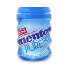 Kẹo gum Mentos hương bạc hà khuynh diệp 61.25g chính hãng