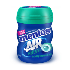 Kẹo gum Mentos hương bạc hà khuynh diệp 17.5g chính hãng