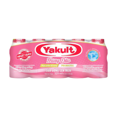 Lô 5 sữa chua uống lên men Yakult hương đào chai 65ml chính hãng