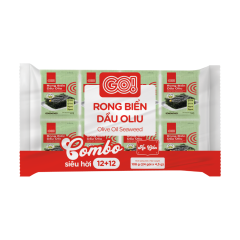 Lô 24 rong biển dầu oliu GO! gói 4.5g chính hãng | Siêu Thị GO!– Thực phẩm giá tốt