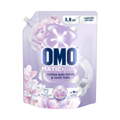 Nước giặt OMO matic pure cửa trên hương nhài trắng 3.8kg chính hãng