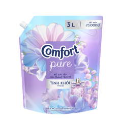 Nước xả làm mềm vải đậm đặc Comfort tinh khôi túi 3 lít chính hãng