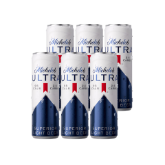 Lô 6 bia Michelob Ultra Sleek lon 330ml chính hãng