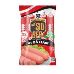 Lốc 5 xúc xích tiệt trùng Siu Bếp R2 vị gà hầm 35g chính hãng