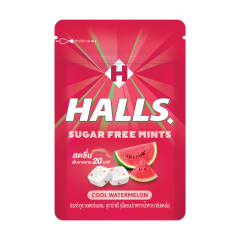 Kẹo ngậm Halls Mint không đường vị dưa hấu 15.4g chính hãng