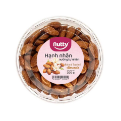 Hạnh nhân nướng tự nhiên Nutty 200g chính hãng