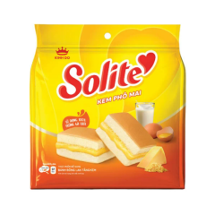 Bánh bông lan tầng kem Solite kem phô mai 115g chính hãng