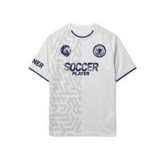Áo thể thao nam in Soccer size L màu trắng chính hãng