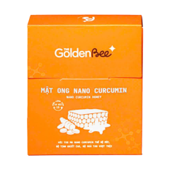 Mật ong Nano Curcumin Golden Bee hộp 10 gói x 15g chính hãng
