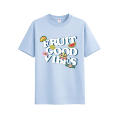 Áo thun unisex TL in trái cây màu xanh size XXL chính hãng
