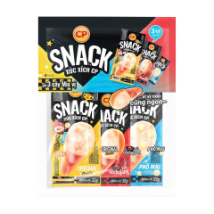 Combo 3 cây xúc xích CP mix vị gói 101g chính hãng