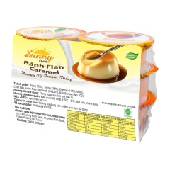 Lô 6 bánh Flan Sunny hũ 55g chính hãng