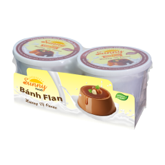 Lốc 2 bánh Flan Sunny vị cacao hủ 100g chính hãng