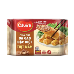 Chả giò da gạo đặc biệt Cầu Tre thịt nấm 400g chính hãng