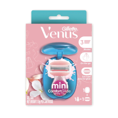 Dao cạo Gillette Venus Mini trà trắng 1 cán + 1 lưỡi chính hãng