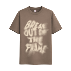 Áo thun nam The Look in chữ Break màu xám size XL chính hãng
