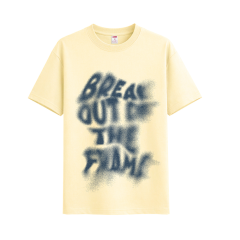 Áo thun nam The Look in chữ Break màu vàng size XL chính hãng