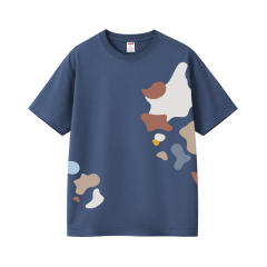 Áo thun nam TLHP in họa tiết vệt sơn màu xám xanh size XL chính hãng