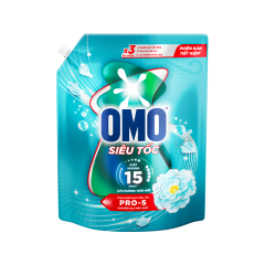 Nước giặt OMO siêu tốc lưu hương tươi mới túi 3.5kg chính hãng