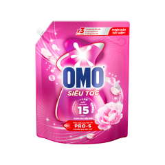Nước giặt OMO siêu tốc chăm sóc bền màu túi 3.5kg chính hãng