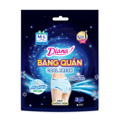 Băng vệ sinh dạng quần Diana Beauty Hip Cool M-L 2 miếng chính hãng
