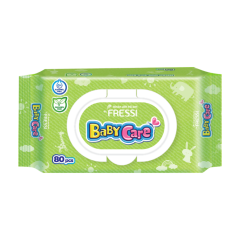 Khăn ướt trẻ em Fressi Baby care 80 miếng chính hãng