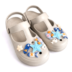 Dép nữ BQ IP27 A01105 màu xám size 38 chính hãng