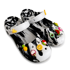 Dép quai hậu nữ BQ IP28 Fruits màu đen loang size 37 chính hãng