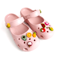 Dép quai hậu bé gái BQ IP28 Fruits màu hồng size 33 chính hãng