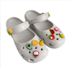 Dép quai hậu bé gái BQ IP28 Fruits màu xám size 33 chính hãng