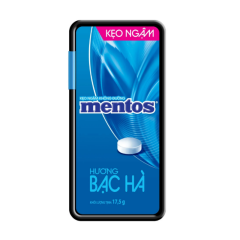 Kẹo ngậm Mentos không đường vị bạc hà 17.5g chính hãng